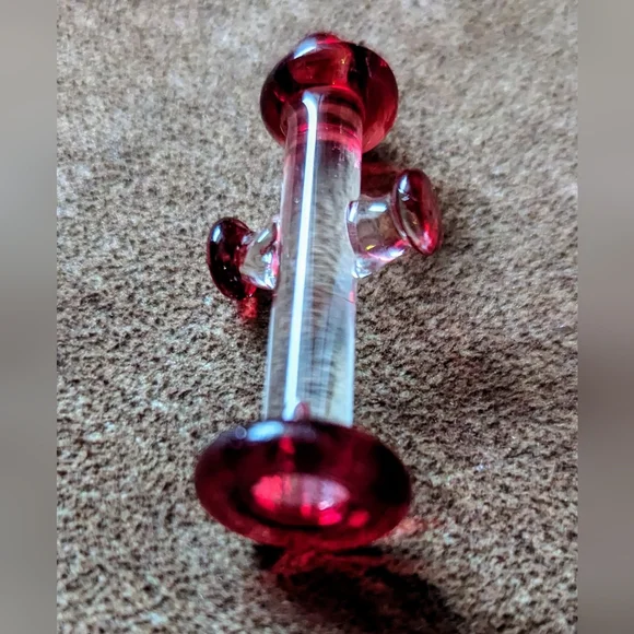 Glass Dog & Fire Hydrant With Little Green Dog - Picture 11 of 15